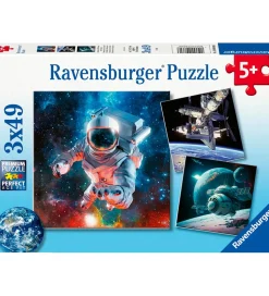 Ravensburger Puslespil - 3x49 Brikker - Space Adventure