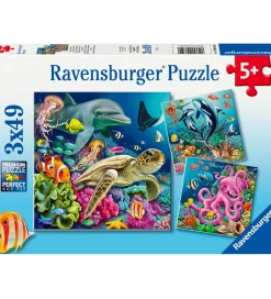 Ravensburger Puslespil - 3x49 Brikker - Under Water