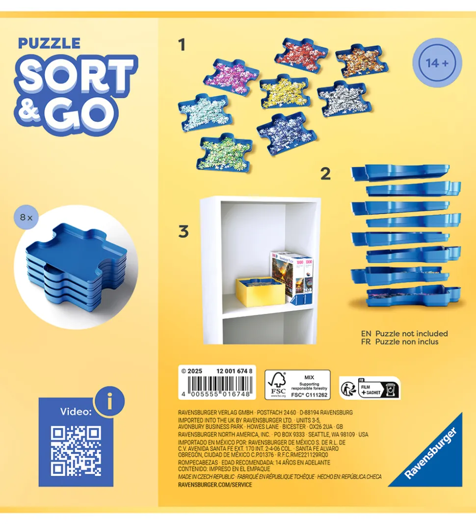 Ravensburger Sorteringsbakker - Puslespil - 300-1000 Brikker