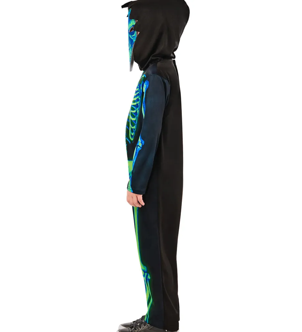 Rubies Udklædning - Neon Green Skeleton