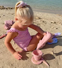 Scrunch Foldbar Regnvandsmåler - 21x11 cm - Silikone - Dusty Ros