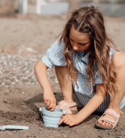 Scrunch Foldbar Spand m. Skovl - 11x9 cm - Midnight Blue