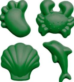 Scrunch Sandforme - 4 stk. - Silikone - 6,5-10,5 cm - Dark Moss