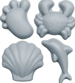 Scrunch Sandforme - 4 stk - Silikone - Lyseblå