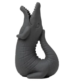 Scrunch Vandkande - 18,5x11 cm - Silikone - Krokodille - Antraci