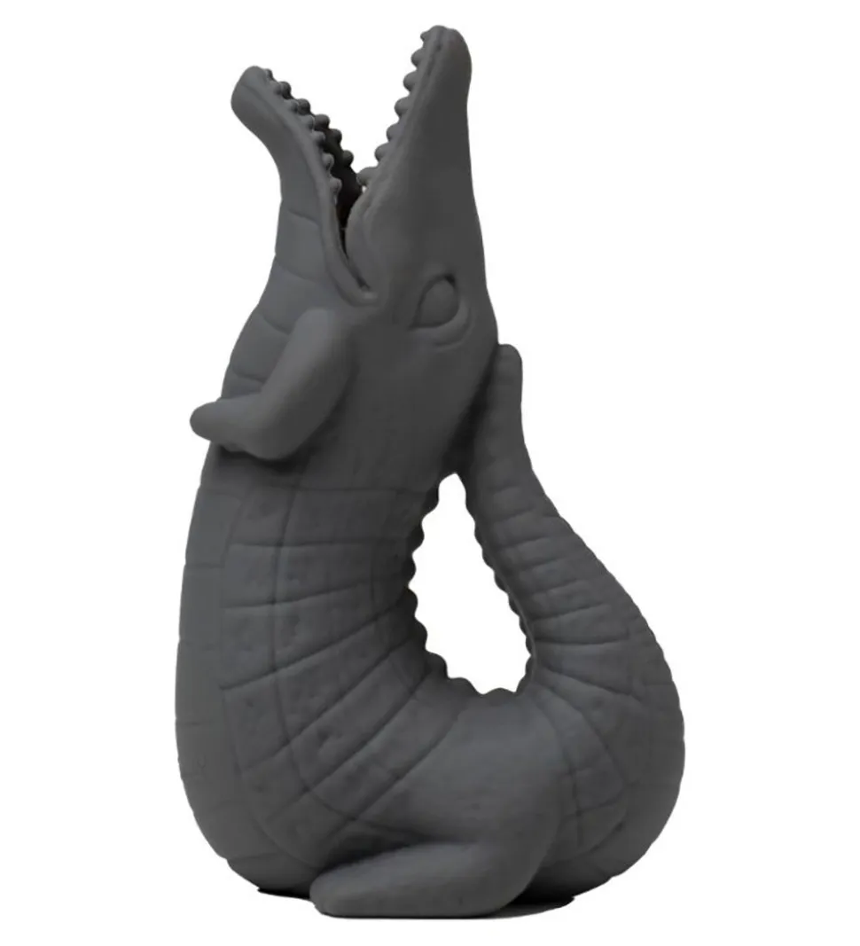 Scrunch Vandkande - 18,5x11 cm - Silikone - Krokodille - Antraci