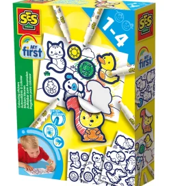 SES Creative - Min Første - Farvelæg Klistermærker