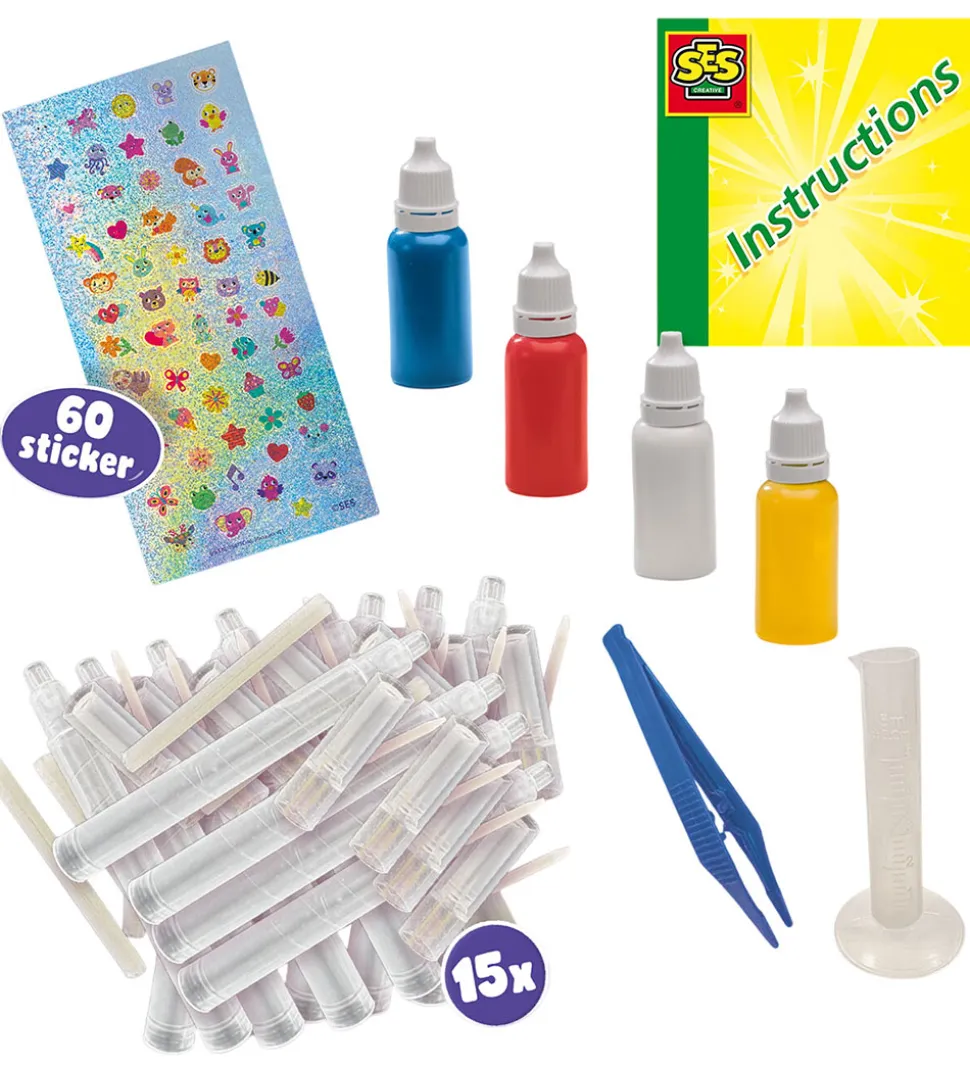 SES Creative Kreasæt - Lav Dine Egne Tusser - 15 Farver