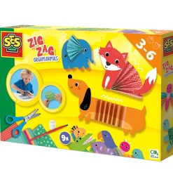 SES Creative Kreasæt - Origami - Zigzag Dyr