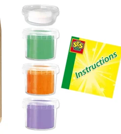 SES Creative Modellervoks - 3x90gr/1x40g - FunDo Dinosaurer