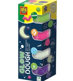 SES Creative Modellervoks - 4x90g - Silkeblød Selvlysende