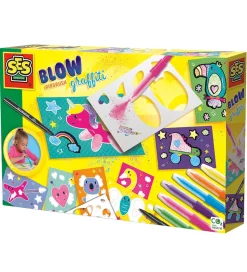 SES Creative Pustetuscher m. Skabeloner - Graffiti