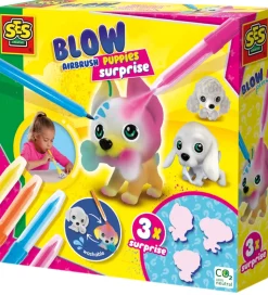 SES Creative Pustetusser - Dekorer 3 Hundehvalpe