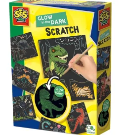 SES Creative Ridsekort - Selvlysende Dinosaurer