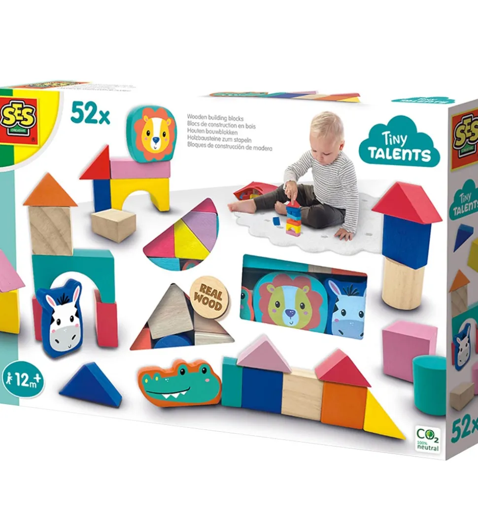 SES Creative Træklodser Og Dyreansigter