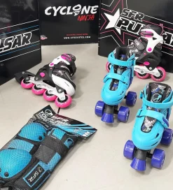 SFR Beskyttelsessæt - Youth Ramp Triple Pad Set - Sort/Blå