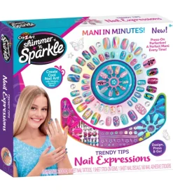 Shimmer N Sparkle Neglesæt - Trendy Tips Nail Expressions