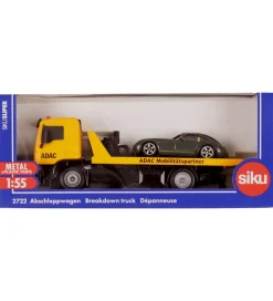 Siku Lastbil m. Bil - 1:55 - Breakdown Truck - Gul