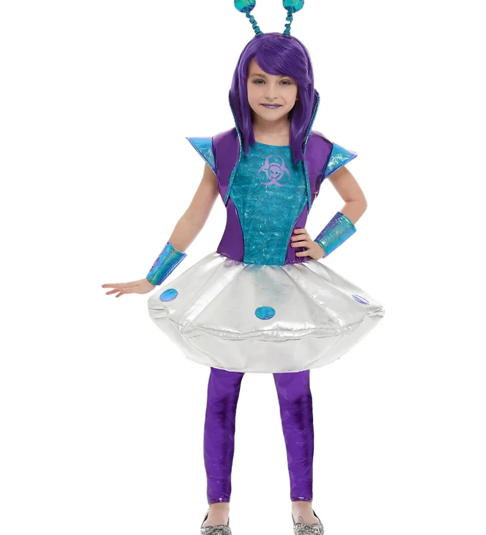 Smiffys Udklædning - Alien Girl - Silver