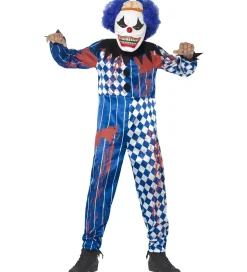 Smiffys Udklædning - Deluxe Sinister Clown - Blue