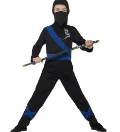 Smiffys Udklædning - Ninja Assassin - Sort/Blå