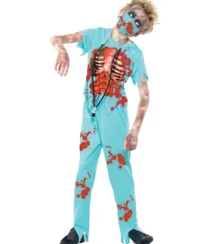 Smiffys Udklædning - Zombie Surgeon - Blå