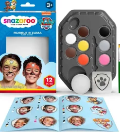 Snazaroo Ansigtsmaling - 8 Farver - Paw Patrol Rubble & Zuma
