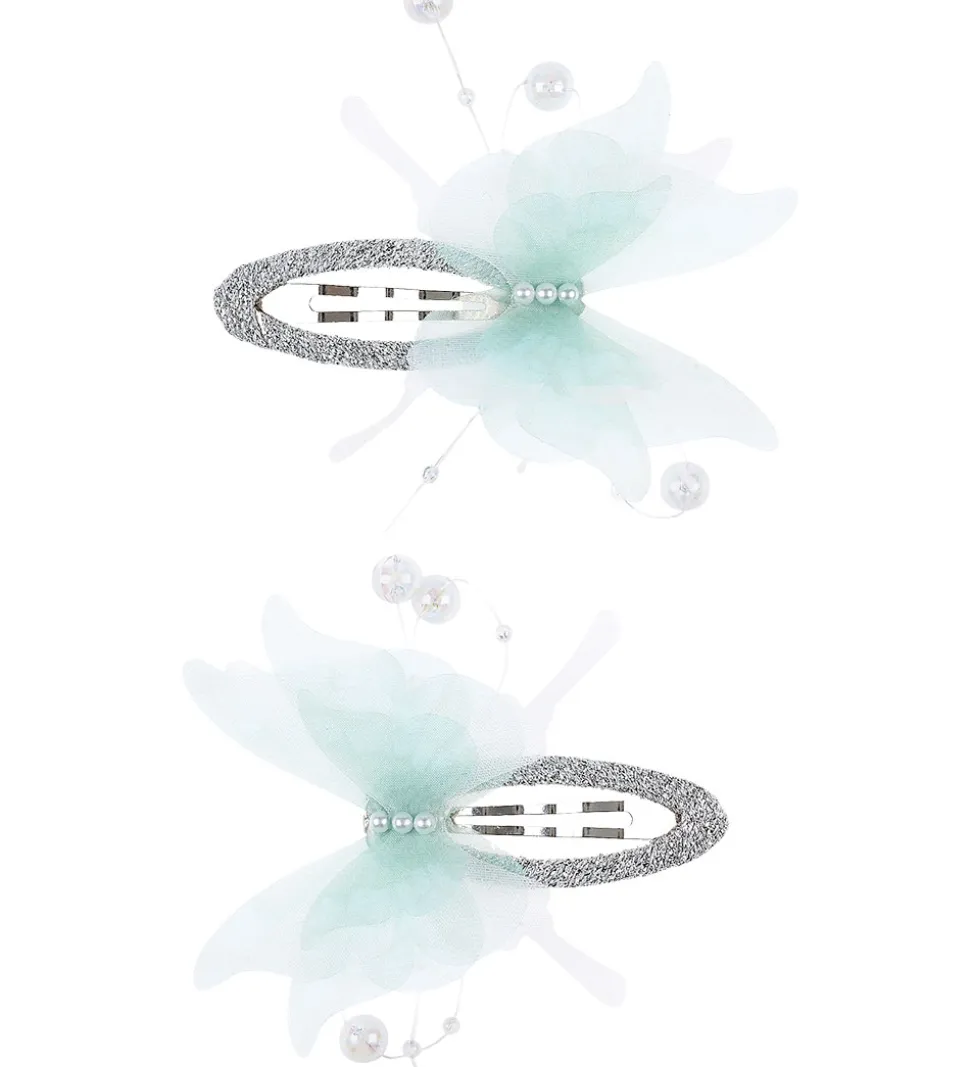 Souza Hårspænder - 2-pak - Blå Sommerfugle