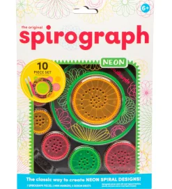 Spirograph Tegnesæt - 10 dele - Value - Neon