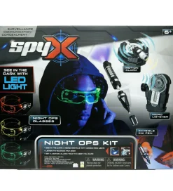 SpyX - Natmissionssæt - LED Lys - Gul/Rød/Grøn