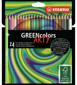 Stabilo Farveblyanter - GreenColors Arty - 24 Stk. - Multifarvet