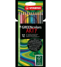 Stabilo Farveblyanter - GreenColors Arty - 12 Stk. - Multifarvet