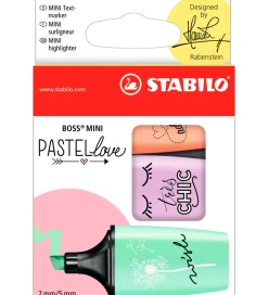 Stabilo Overstregningstuscher - Mini Pastel - 3 Stk - Multifarve
