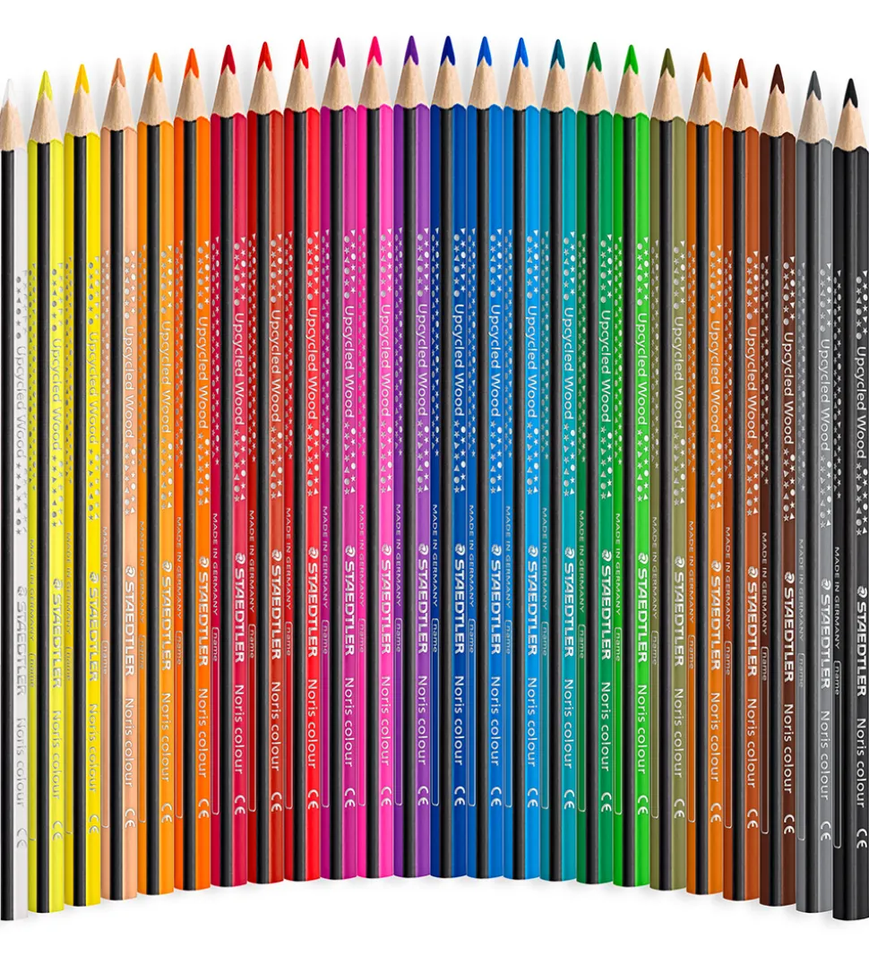 Staedtler Farveblyanter - Noris Upcycled Wood - 24 stk