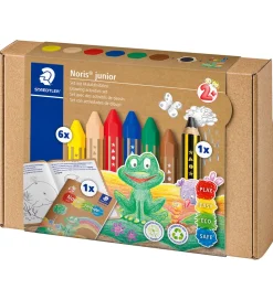 Staedtler Farvekridt m. Aktivitetsbog - Noris Junior - 7 stk.