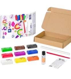 Staedtler FIMO Modellervoks m. Værktøj - Soft - 12 Dele - 9x25 g