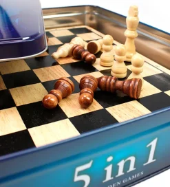TACTIC Brætspil - Træ - 5-i-1 - Collection Classique