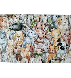 TACTIC Puslespil - 200 Brikker - 43x29 cm - Kaniner