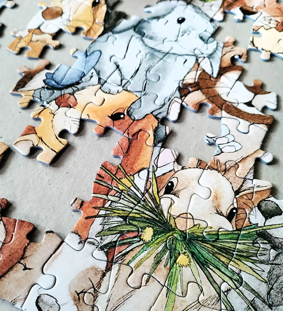 TACTIC Puslespil - 200 Brikker - 43x29 cm - Kaniner