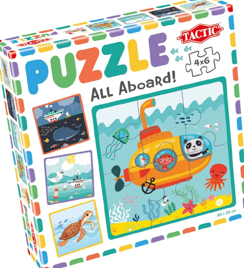 TACTIC Puslespil - My First Puzzle - 4x6 Brikker - All Aboard