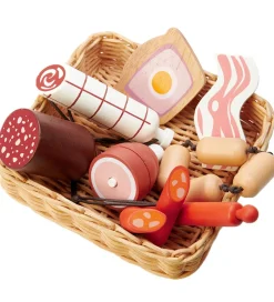 Tender Leaf Trælegetøj - Kurv Med Slagtervarer