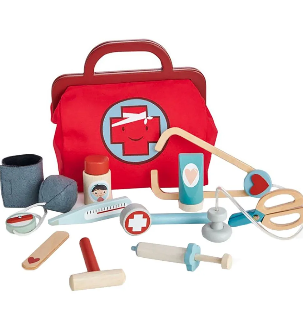 Tender Leaf Trælegetøj - Lægetaske - 16 Dele