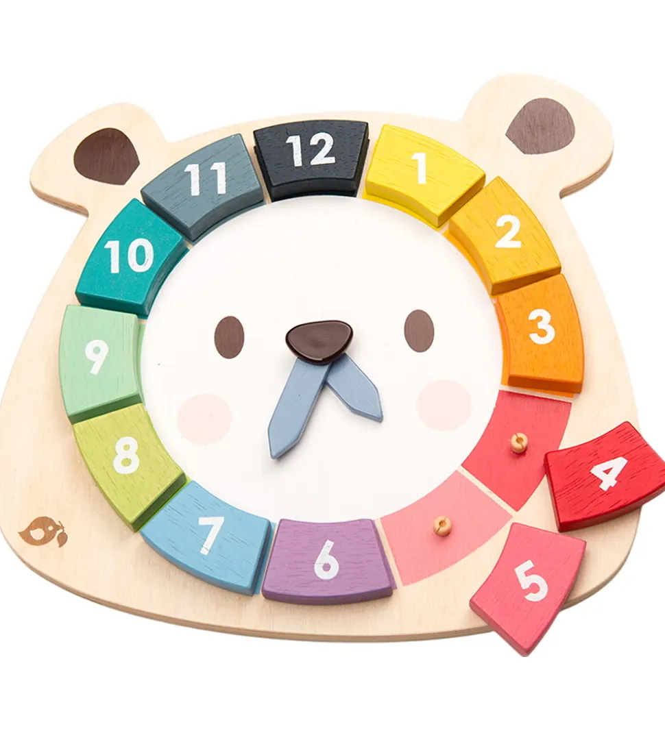 Tender Leaf Trælegetøj - Lær Klokken - Tal og Farver