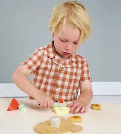 Tender Leaf Trælegetøj - Skærebræt med Ost - 15 Dele