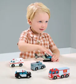 Tender Leaf Trælegetøj - Udrykningskøretøjer - 5 Dele