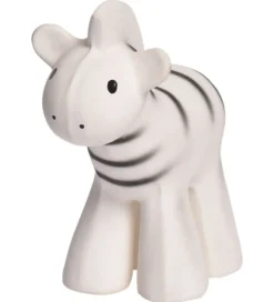 Tikiri Bidedyr - Naturgummi - Zebra - Hvid/Sort