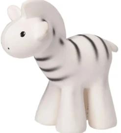 Tikiri Bidedyr - Naturgummi - Zebra - Hvid/Sort