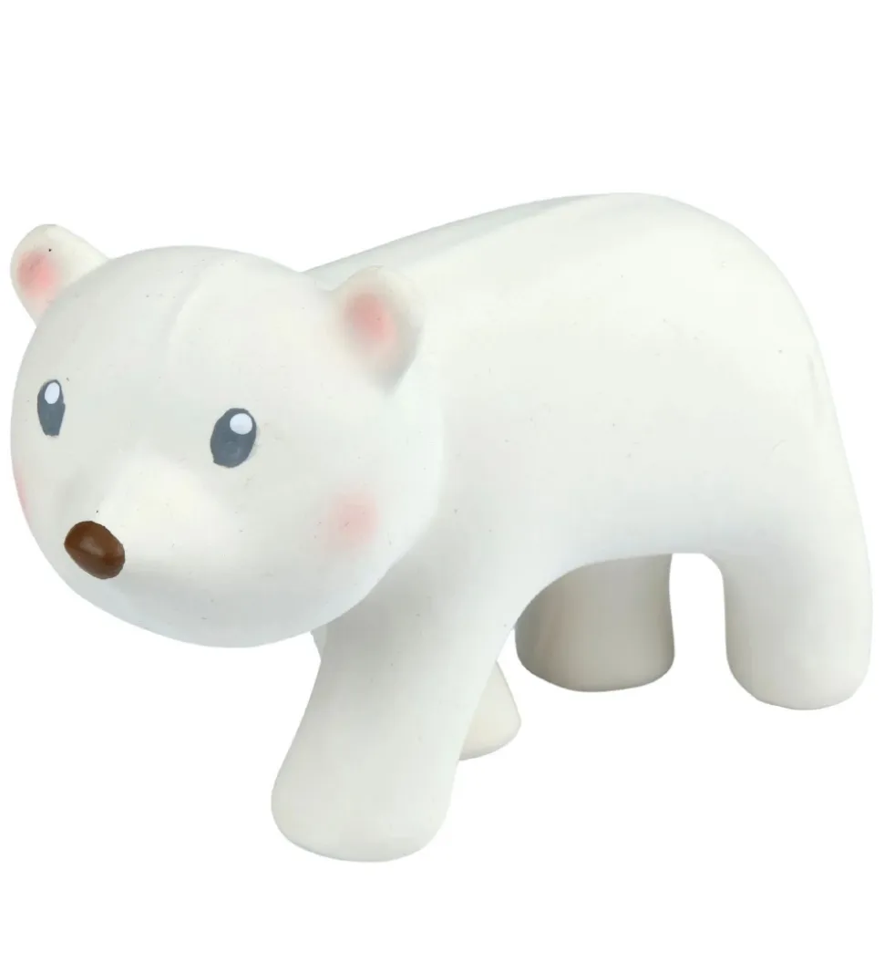 Tikiri Bidelegetøj - Naturgummi - Isbjørn