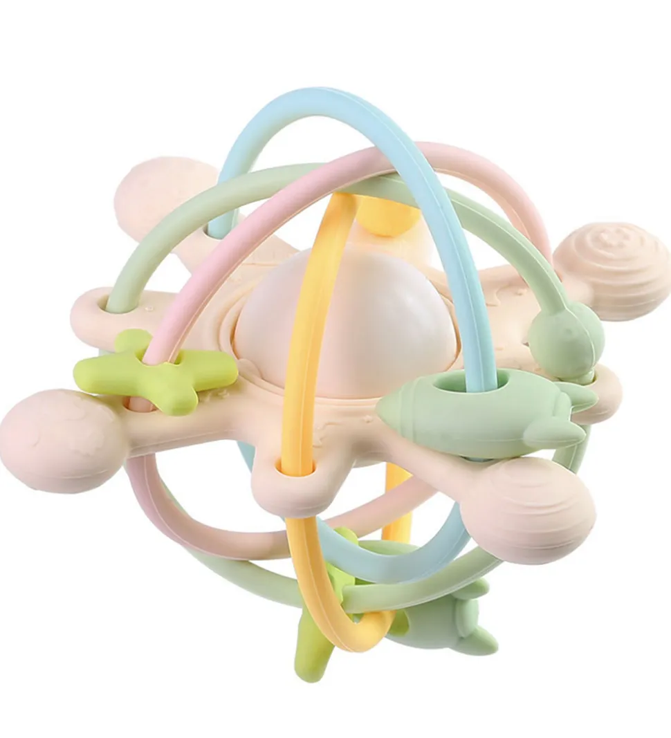 Tiny Tot Bidelegetøj m. Rangle - Pastel Mix