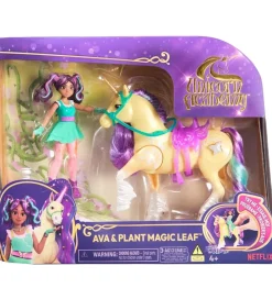 Unicorn Academy Legetøjsfigurer - Ava & Plant Magic Leaf